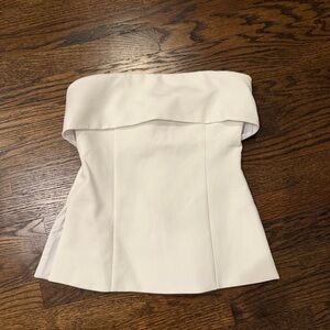 Babaton White Strapless Top - Size 4